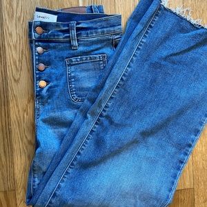NEW* Level 99 high rise Wide Leg button up Jeans with (size 29)
